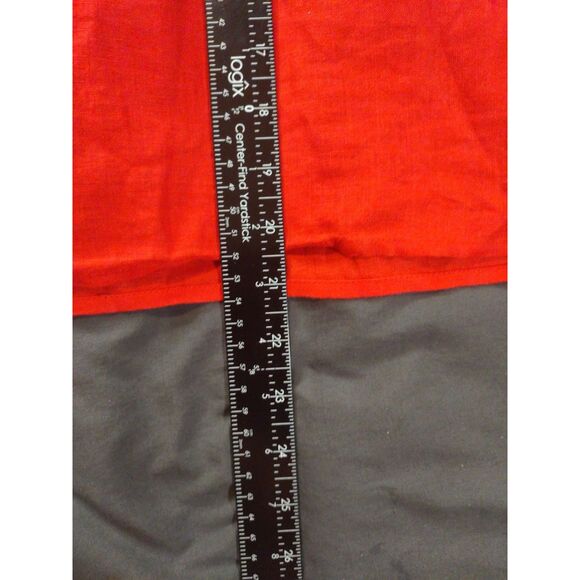 J. Crew Long-Sleeve Shirt Womens 2P Red Grandmacore Artsy - Picture 5 of 8